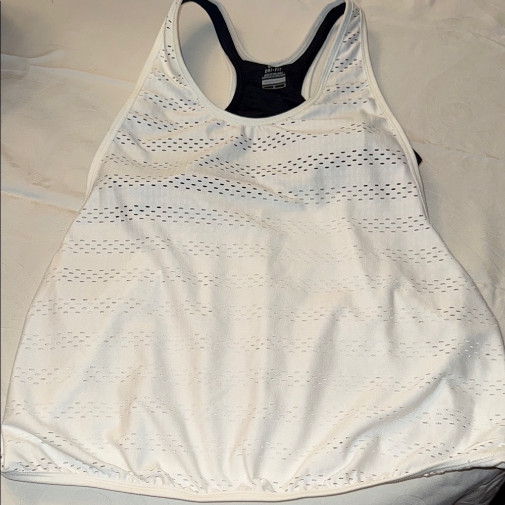 Nike White Sleeveless Women's Top